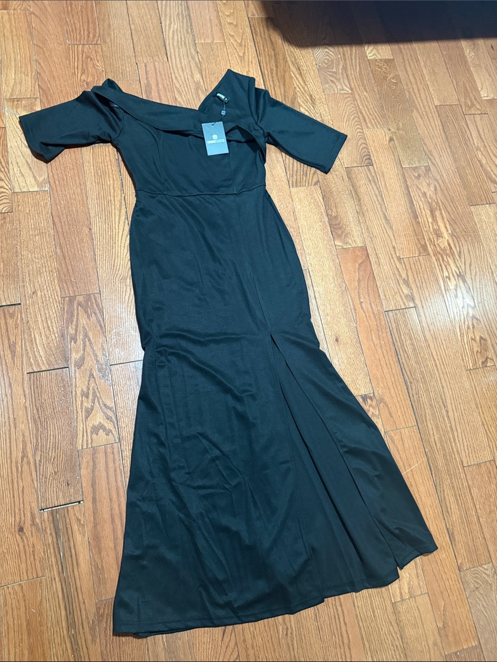 STYLEWE Black Off-Shoulder Mermaid Maxi Dress